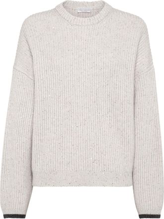 Brunello Cucinelli crew-neck jumper - Grey