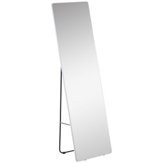 OEM Espejo De Pie De Cuerpo Entero Con Marco De Aleaci&oacute;n De Aluminio De Estilo Moderno 45x37x158,5 Cm Plata