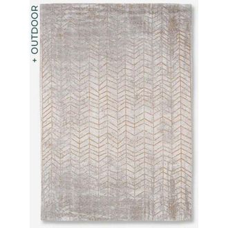 Louis De Poortere JACOBS LADDER DESIGN - TAPPETO MAD MEN CHEVRONS - Prodotto in Belgio - Rifinito a mano - Antiscivolo naturale - 85% cotone - 15% poliestere - Giallo