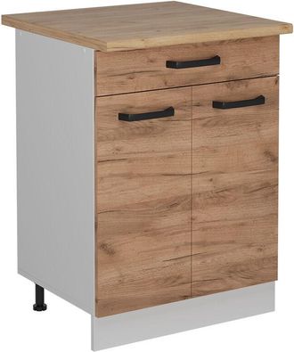 Vicco Mobiletto base per cucina R-Line, Quercia dorata, 60 cm pl Rovere