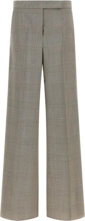 Max Mara Mxm Netto Broek - Dames - Wijde Broeken - Grijs - XS - Wol - Broeken