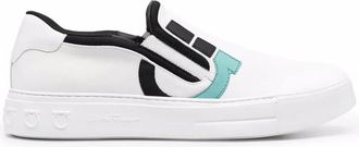 Ferragamo Mens White Sneakers, US Size 6.5