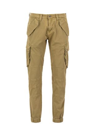 Alpha Industries Cargohose ALPHA INDUSTRIES Combat Pant, Herren, Gr. 31, Normalgr&ouml;ssen, gr&uuml;n (khaki), Obermaterial: 98% Baumwolle, 2% Elastan; Futter: 100% Baumwolle, 