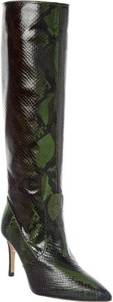 L'agence Lena III Knee High Croc Snake Boot