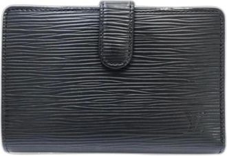 Louis Vuitton Pre-owned Wallets, female, Black, Size: ONE SIZE Pre-owned Leather Wallet