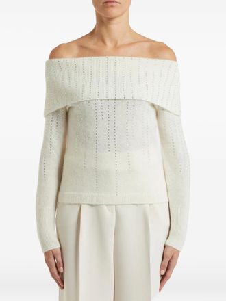 Pennyblack Off-shoulder trui - Wit
