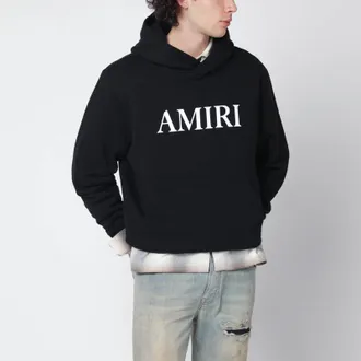 Amiri Black hoodie with logo