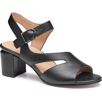 Johnston & Murphy Samantha Slingback Sandal in Black Nappa Leather at Nordstrom, Size 6.5