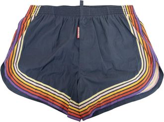 Dsquared2 Beachwear - Heren - Strandmode - Blauw - 2XL - Polyester - Badmode