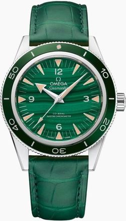 Omega Seamaster 300 Automatic Green Dial Mens Watch 234.93.41.21.99.001