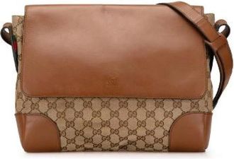 Gucci Pre-owned Cross Body Bags, female, Beige, Size: ONE SIZE Pre-owned Vintage Cross Body Bag