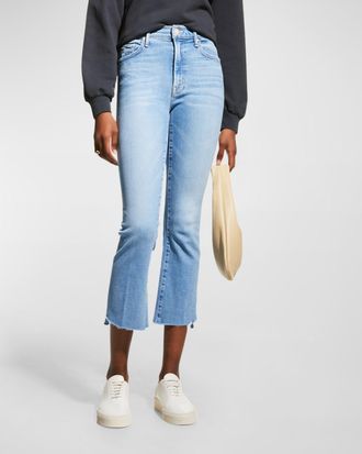Mother The Insider Crop Step Fray Jeans