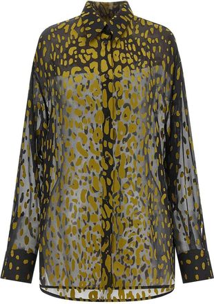 Ferragamo Georgette Devor Shirt