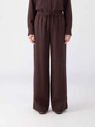 Stella McCartney High-Waisted Wide-Leg Trousers in Pure Silk
