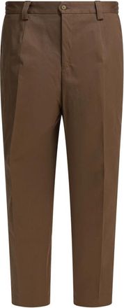 BRIGLIA 1949 Bruine Katoenen Broek Aw 25 - Heren - Chinos - Bruin - M - Katoen - Broeken