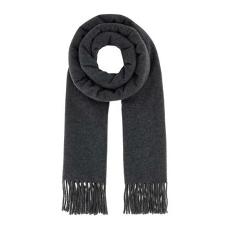 Brunello Cucinelli Bufanda de Cachemira - Accessories - Mujer - Gris - ONE SIZE