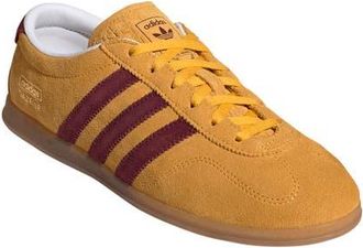 adidas Gazelle Lo Pro Sneaker in Crew Yellow/Shadow Red/Gum 3 at Nordstrom, Size 6.5