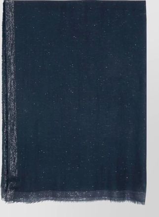 Faliero Sarti diamante scarf sparkling finish fringed edges