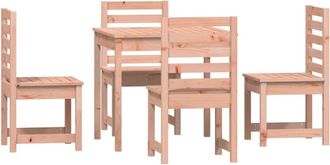 vidaXL Juego De Comedor Para Jard&iacute;n 5 Pzas Madera Maciza Douglas Vidaxl