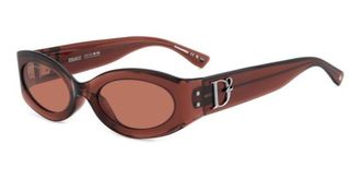 Dsquared2 D2 0150/G/S Asian Fit C9A/U1 Womens Sunglasses Red Size 54