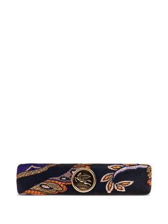 Etro paisley logo hair clip - Black
