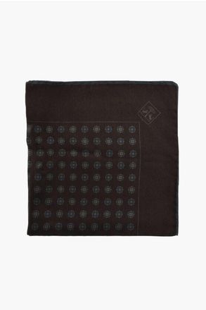 Corneliani Patterned Silk Pocket Square size Unica