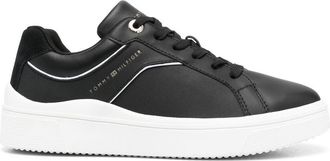 Tommy Hilfiger leather logo-print sneakers - women - Leather - 38 - Black