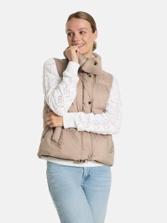 Lieblingsst&uuml;ck Steppweste LIEBLINGSST&Uuml;CK BatonL, Damen, Gr. 34, beige, Web, Obermaterial: 100% Nylon, clean, unifarben, regular fit normal, Westen Steppweste, mit St