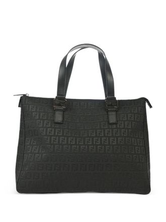 Fendi 2010s Zucchino tote bag - women - Leather - One Size - Black