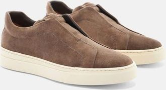 Scarosso Luca Sneakers in Taupe - Suede at Nordstrom, Size 43.5