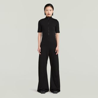 G-Star Wide Leg Jumpsuit - Zwart - Dames