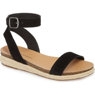 Lucky Brand Garston Espadrille Sandal in Black at Nordstrom, Size 5.5