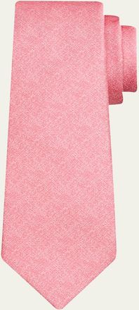 Kiton Mens Solid Silk 7-Fold Tie