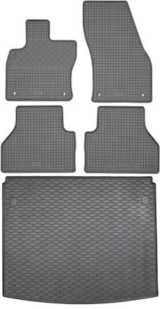 OEM Volkswagen Caddy Iv Kombican A Partir De Noviembre De 2020 Set - Alfombrillas De Goma Para Coche + Alfombrilla Para Maletero