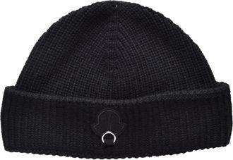 Moncler Accessoires, Dames, Zwart, ONE Size, Wol, Cappello