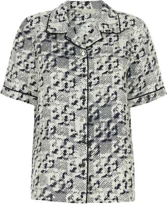 Tory Burch Geprinte zijden blouse - Dames - Overhemden - Veelkleurig - S - Overhemden