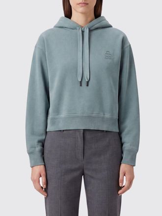 Isabel Marant Felpa con cappuccio in cotone con spalle cadute