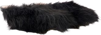 Simone Rocha Womens Faux Fur Slipper Black