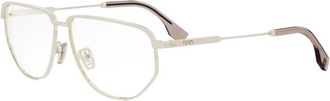 Fendi Fe 50096U Optisch Montuur - unisex - Brillen - Geel - ONE Size - Accessoires