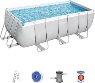 Bestway Piscina Elevada Desmontable Rectangular Bestway 56456 Power Steel 412x201x122 Cm - 74.950000