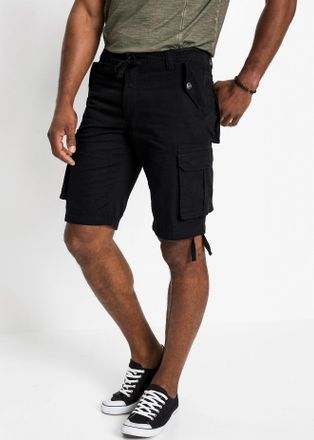 Catamaran Bermudas CATAMARAN, Herren, Gr. 48, Normalgr&ouml;ssen, schwarz, 98% Baumwolle, 2% Elasthan, unifarben, Hosen Bermudas