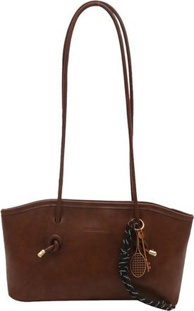 Generic PU Leather Shoulder Bag Retro Lady Handbag Large Purse for Women Travel (Brown)
