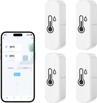 OEM Term&oacute;metro Wifi Interior Higr&oacute;metro Conectado Alarma Inteligente, Control Por Voz, Usado Con La Aplicaci&oacute;n Smart Life/tuya, Compatible Con Amazon Alex