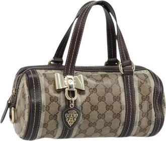 Gucci Pre-owned Handbags, female, Beige, Size: ONE SIZE Pre-owned Vintage Hand Bag