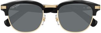 Cartier Sunglasses, unisex, Black, Size: 52 MM Sunglasses