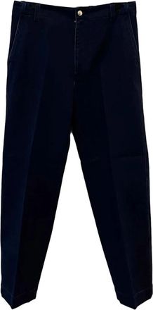 Gucci Blauwe Chino Broek - Heren - Straight fit broeken - Blauw - L - Broeken