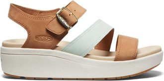 Keen Women ELLECITY BACKSTRAP, NATURAL LEATHER/CLEARLY AQUA, 10.5