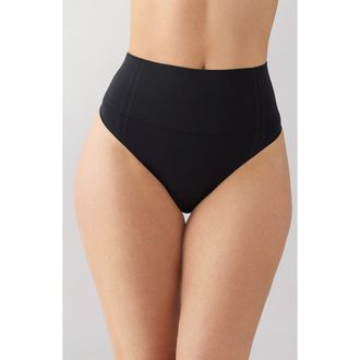 Wacoal Smooth Series Shaping Thong in Black at Nordstrom, Size X-Large