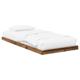 vidaXL Struttura Letto A Terra Legno Vecchio 75 X 190 Cm Vidaxl