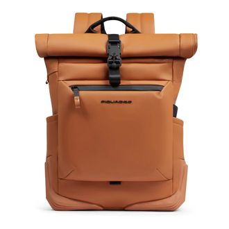 Piquadro Backpacks, male, Brown, Size: ONE SIZE Corner 2.0 Rolltop Backpack 15,6